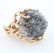 14K Yellow Gold Quartz Brutalist Ring