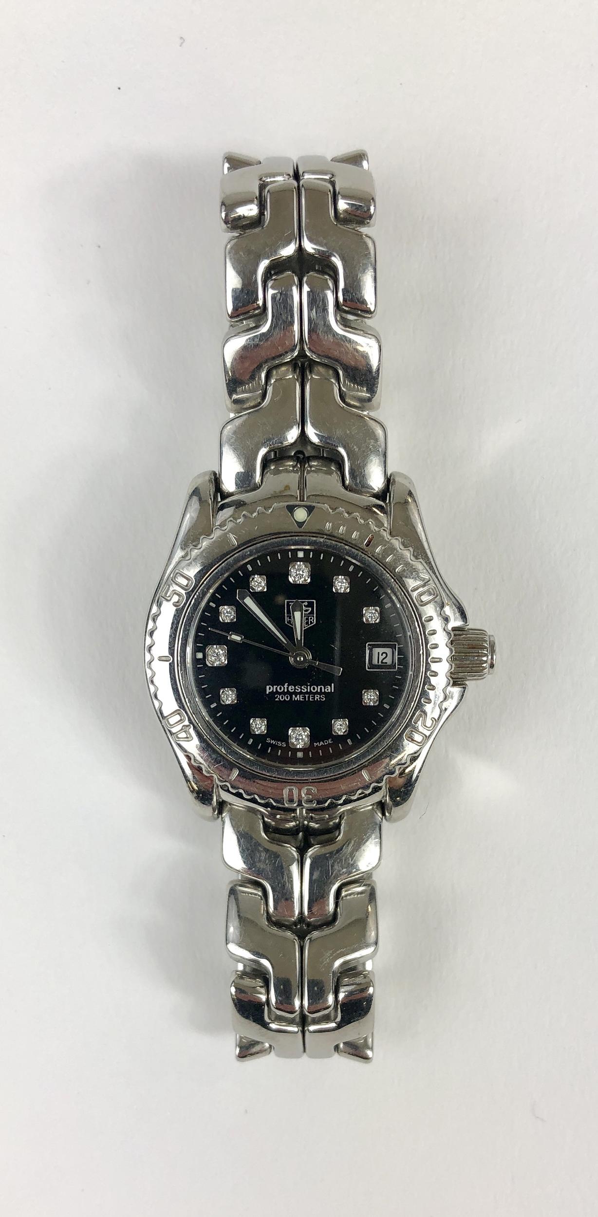 A TAG Heuer Swiss made stainless steel and diamond (1 of 4)