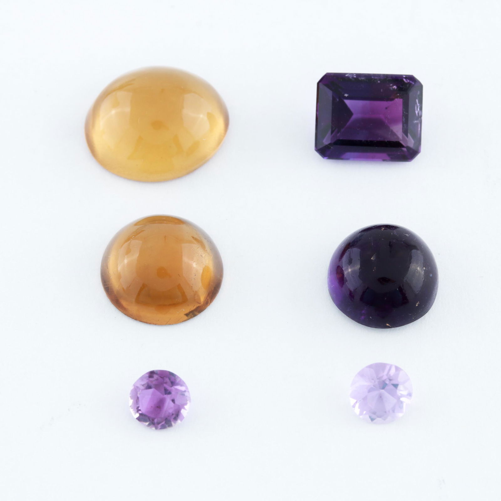 Lot of Loose 20.01 CTW Amethyst and Citrine Stones (1 of 5)