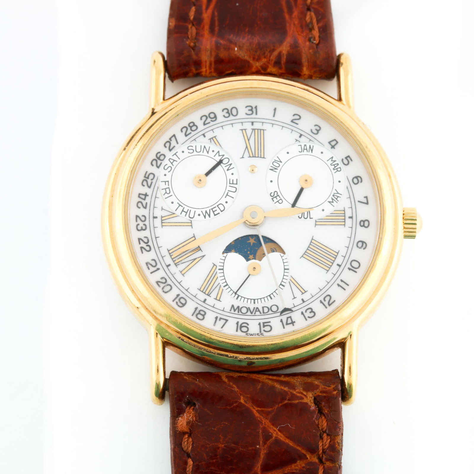 Movado moon watch hot sale