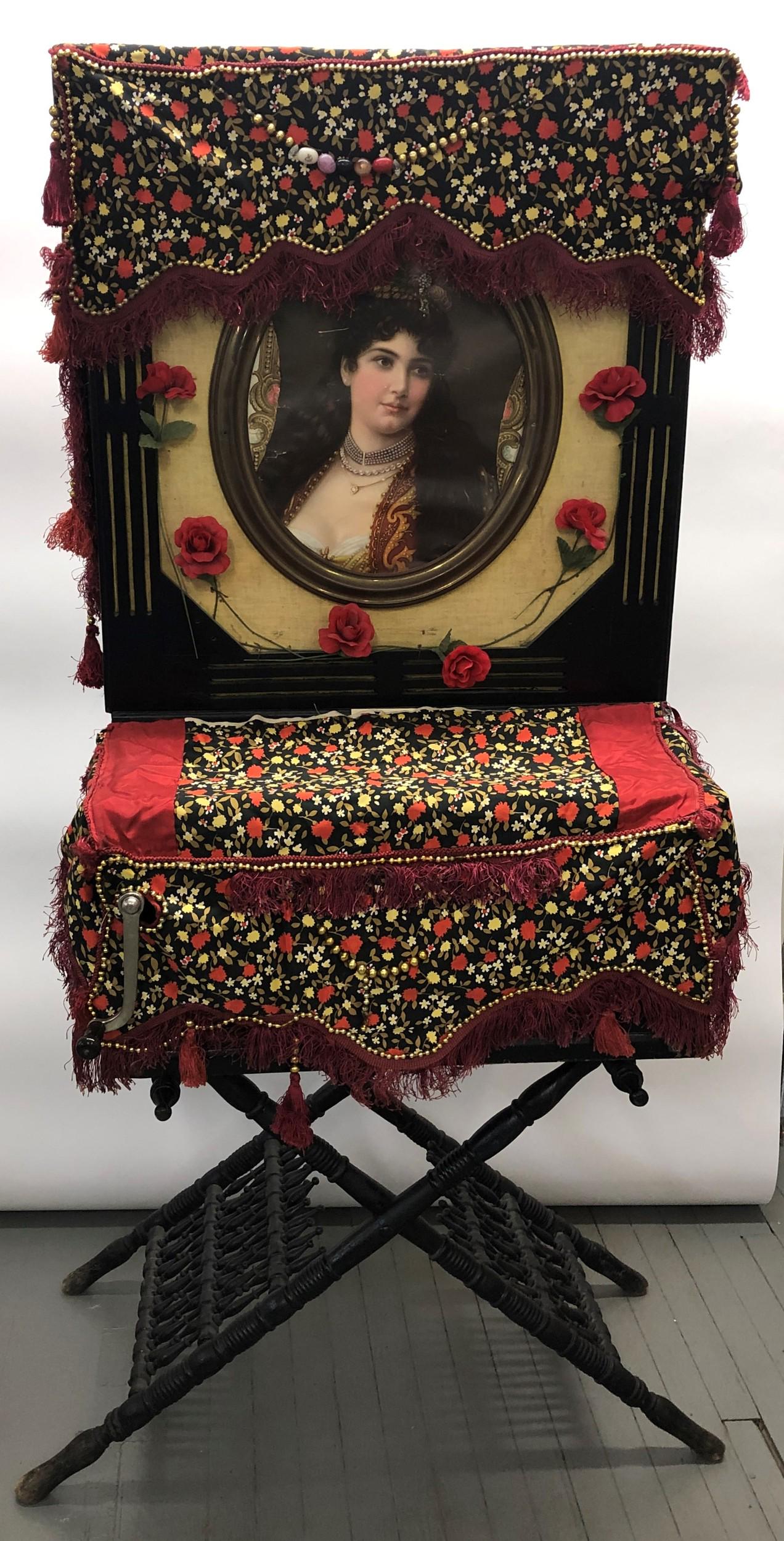 A Rare Greek "Street" Laterna Barrel Piano Box, with (1 of 14)