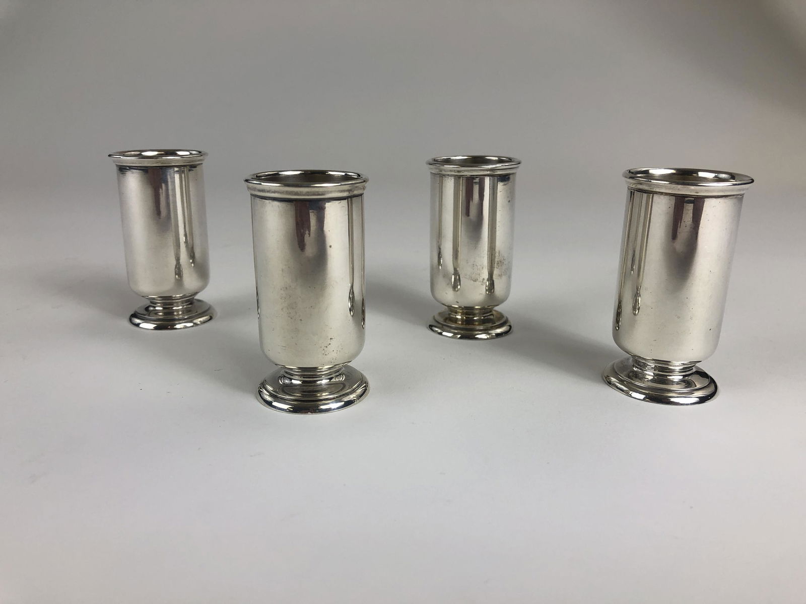 Group of Four Tiffany and Co. Sterling Shot Glasses (1 of 2)
