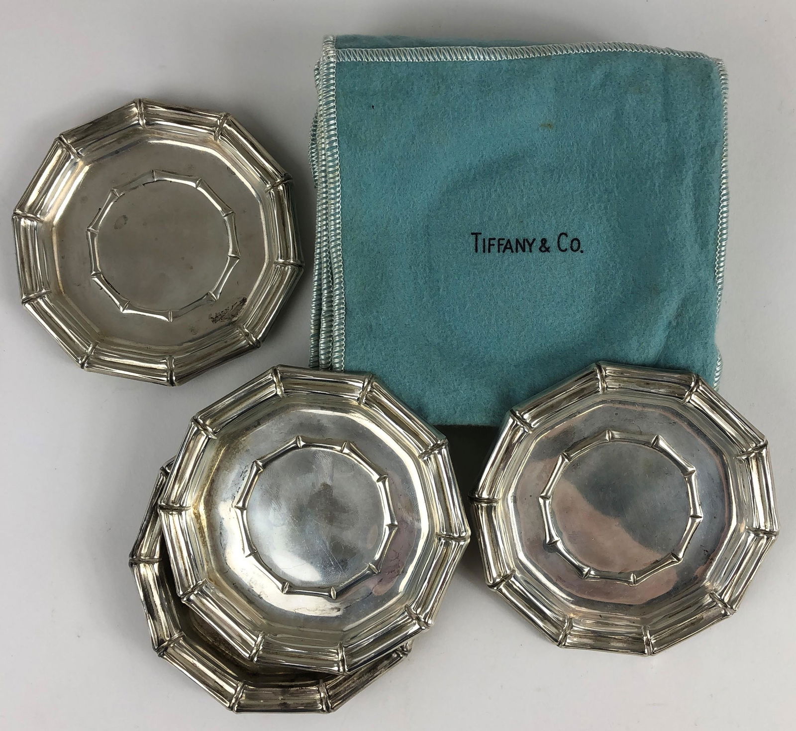 Tiffany and Company Sterling Silver Coasters, Set of 6 (1 of 2)