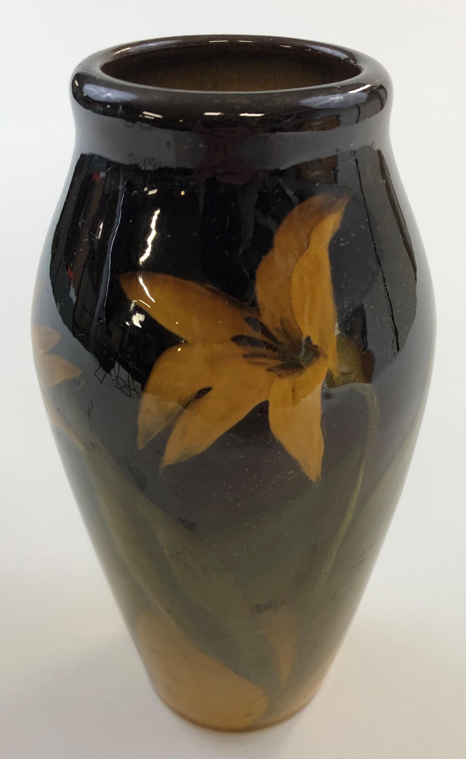 Rookwood Pottery Standard Glaze Vase by Grace Hall: 7" ht.