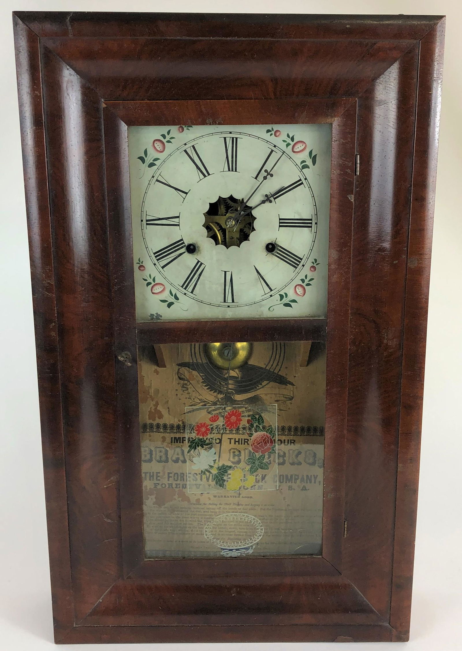 19th Century Forestville Ogee Eight Day Clock (1 of 3)