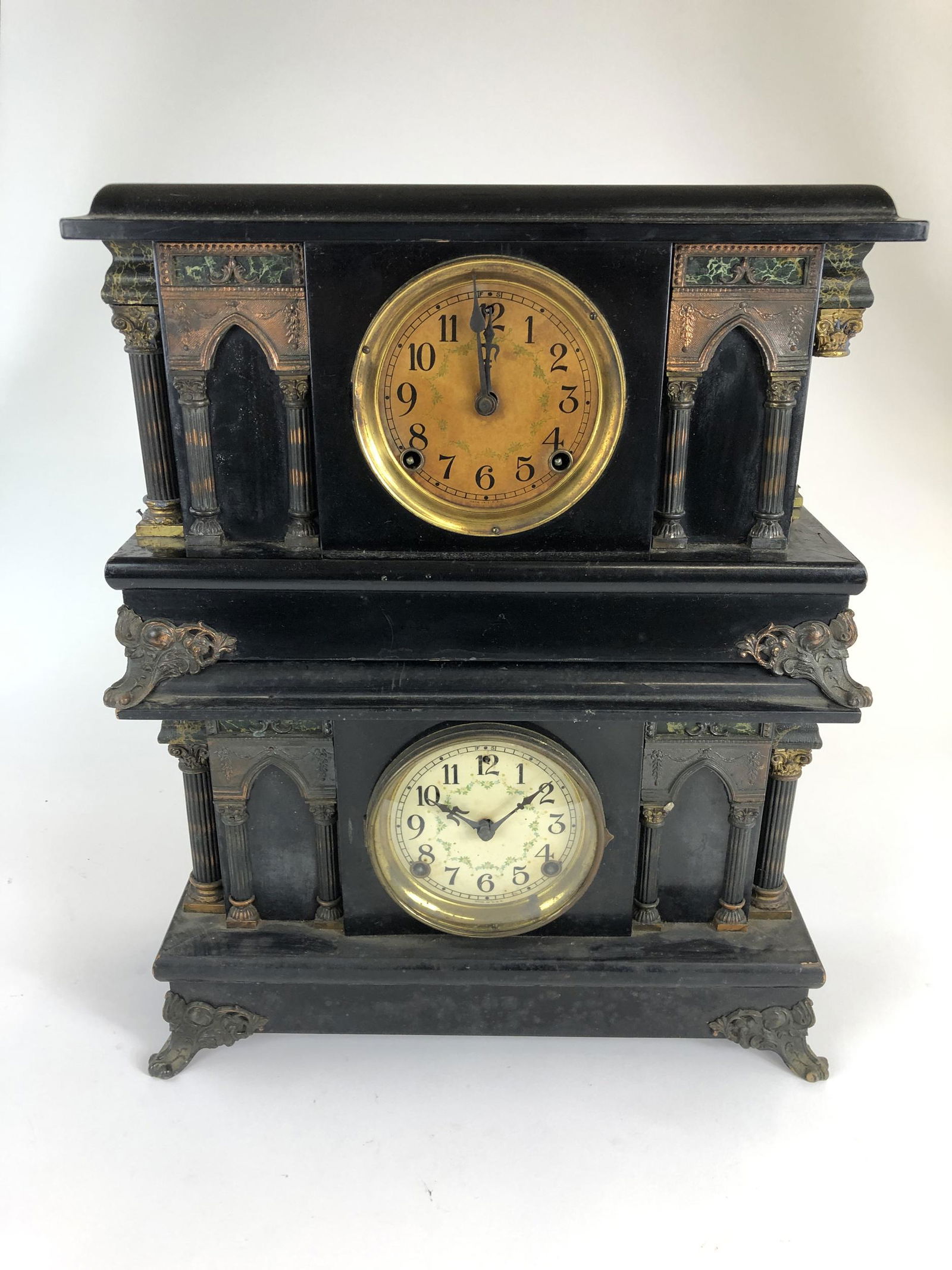 A Pair of Classical Shelf Clocks (1 of 4)