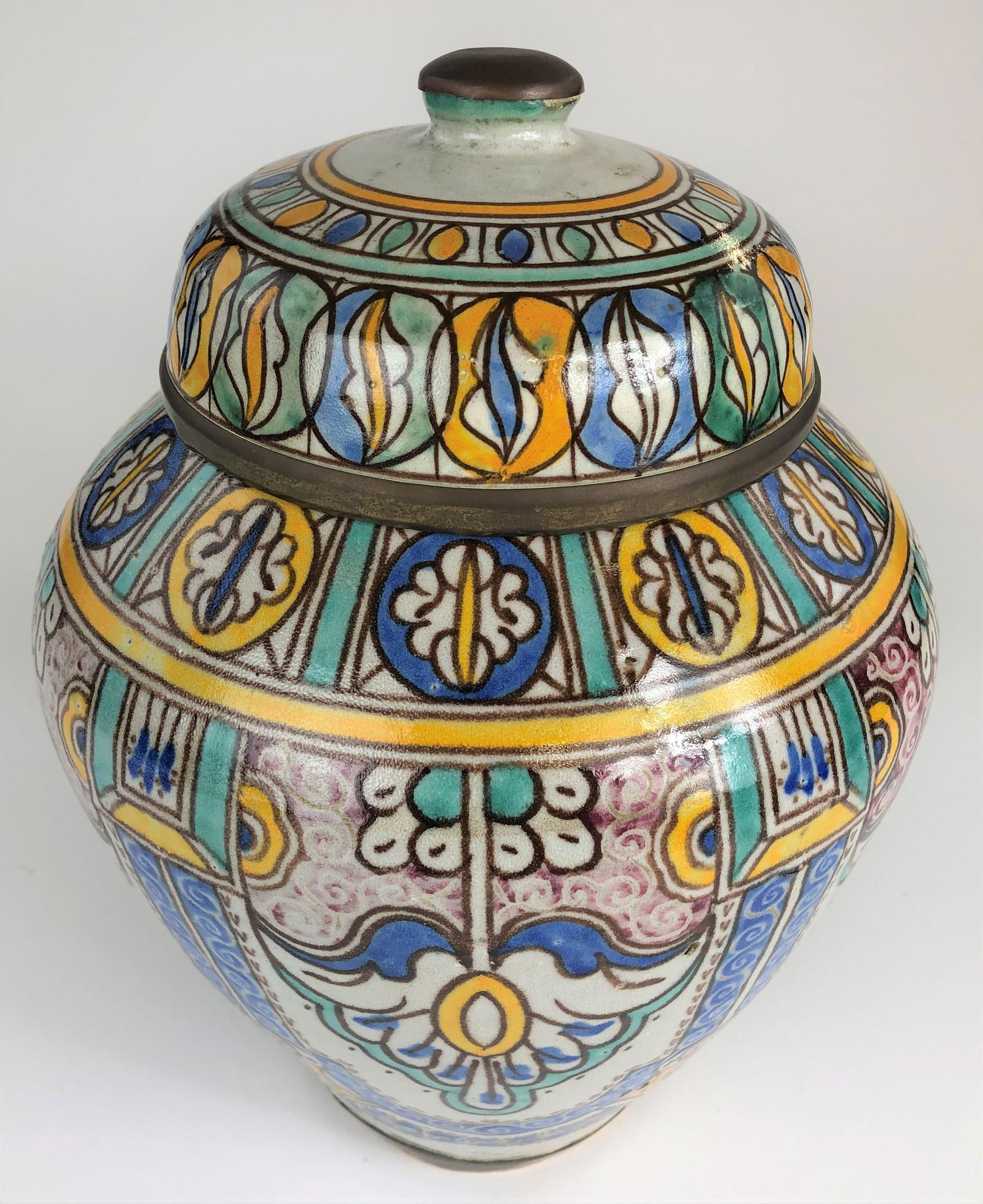 19th Century Middle Eastern Covered Jar (1 of 2)