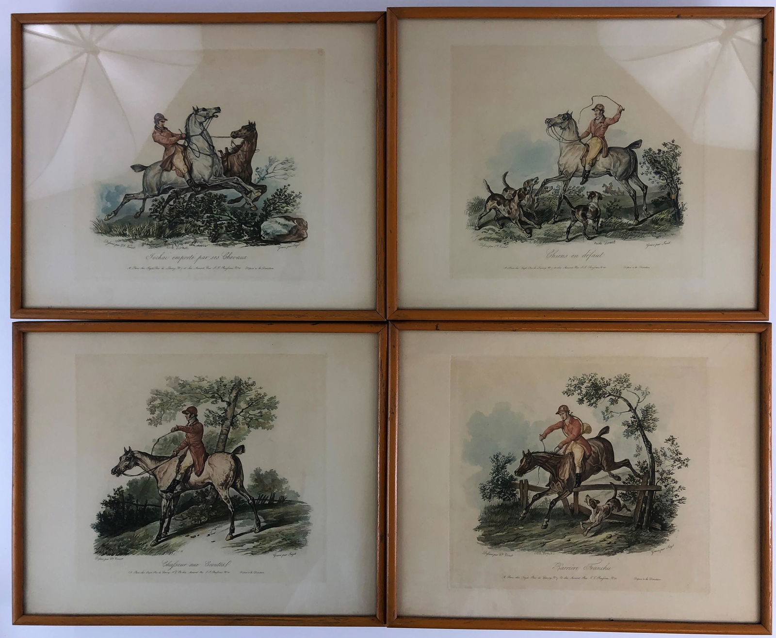 Group of Four French Equestrian Prints (1 of 5)