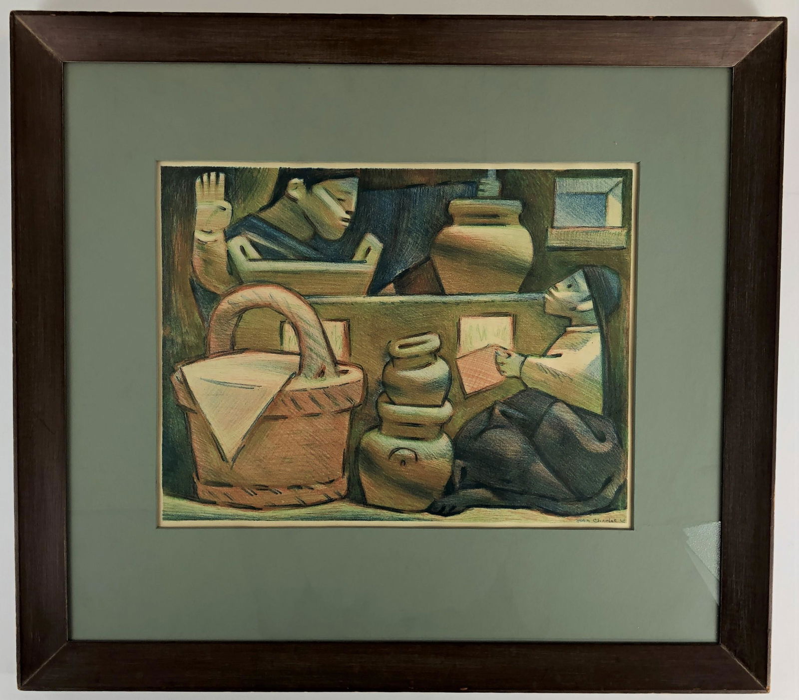 Jean Charlot (American, 1898-1979), "Mexican Kitchen" (1 of 3)