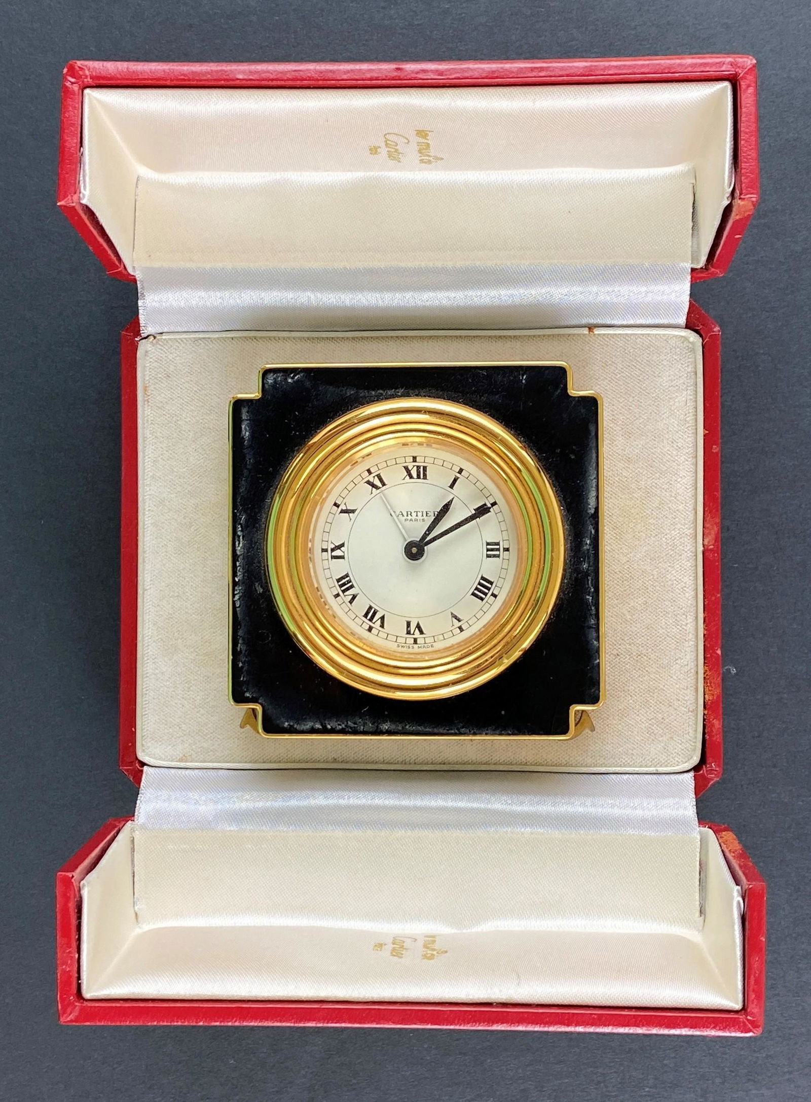 Cartier Travelling Clock in Case (1 of 4)