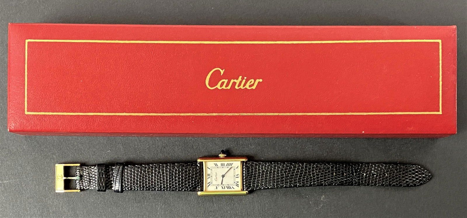 Cartier Tank Watch in Box (1 of 4)