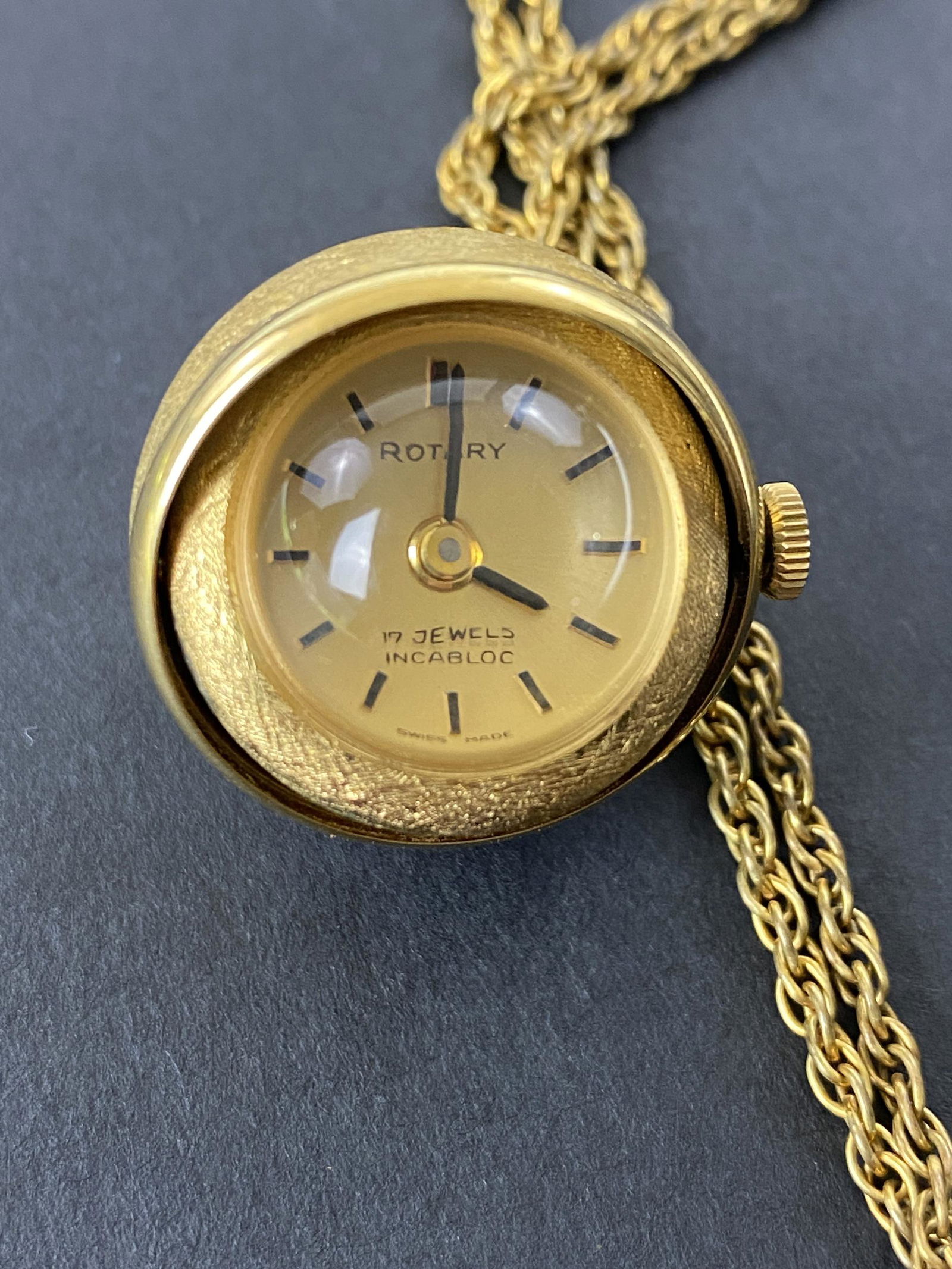 Novelty Rotary Ball Pendant Watch and Chain Apr 08, 2020 Caza Sikes