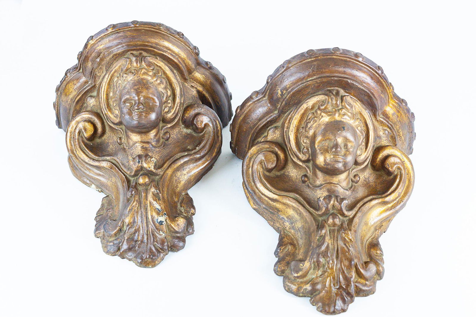 Pair of Cherub Wall Shelves (1 of 5)