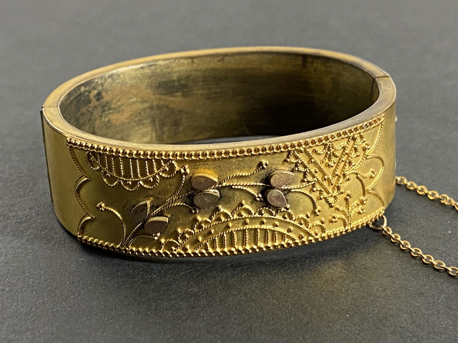 A Southeast Asian Brass Relief Bracelet (1 of 3)