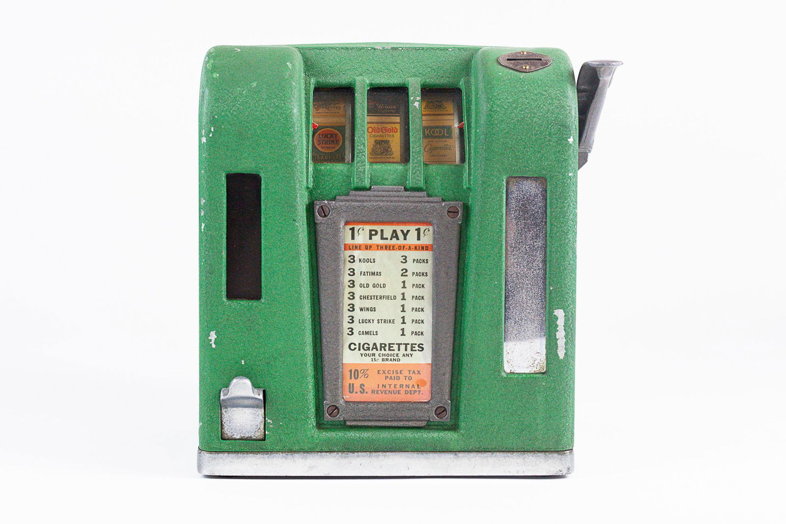 1940s 1 Cent Cigarette Slot Machine (1 of 6)