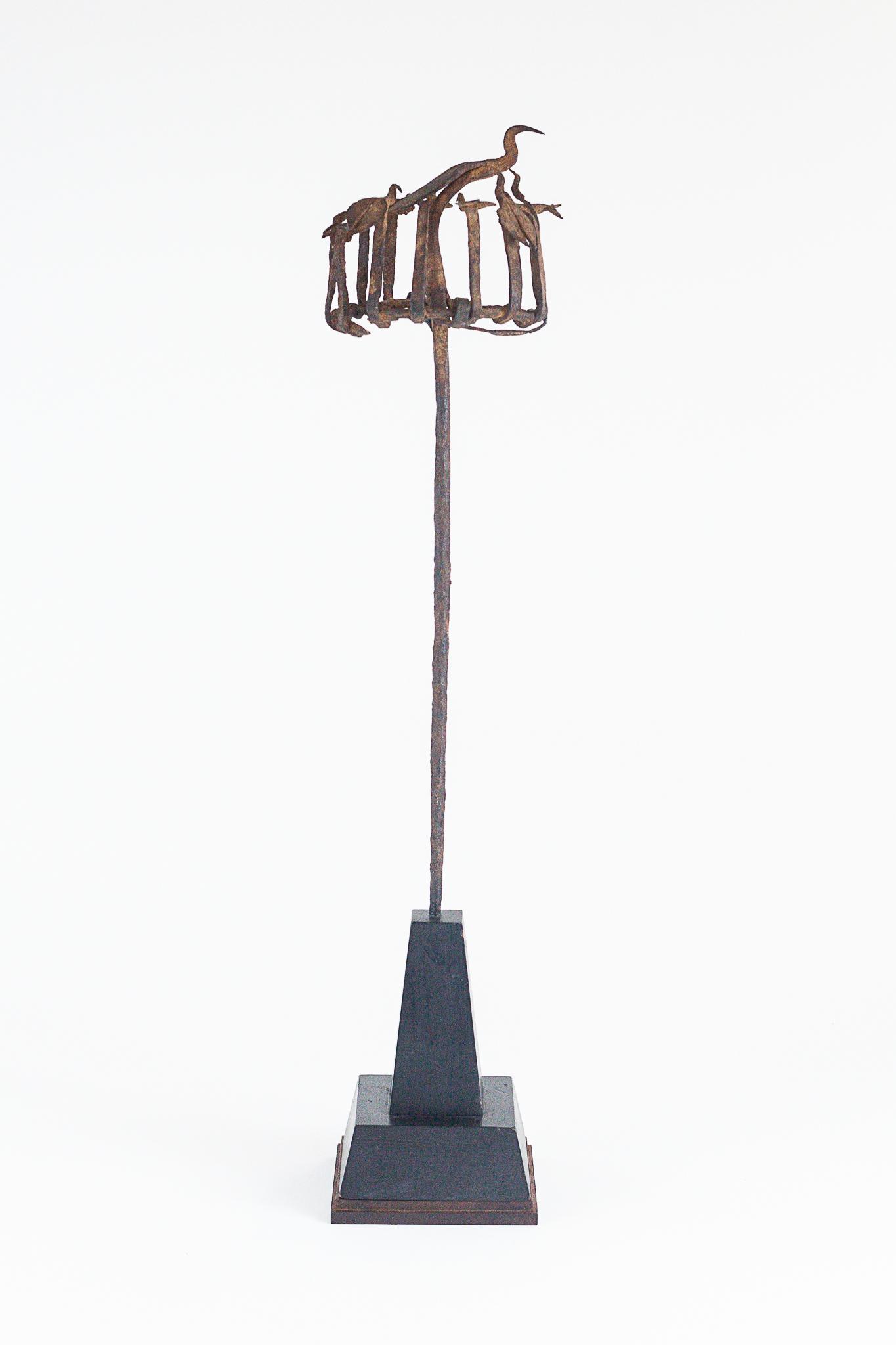 Wrought Iron Folk Art Bird Sculpture (1 of 4)
