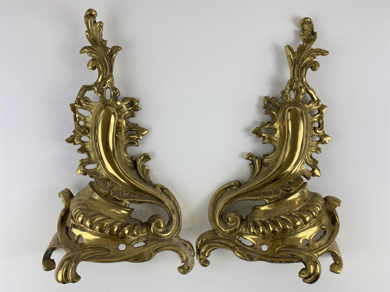A Pair of Brass Andirons (1 of 4)
