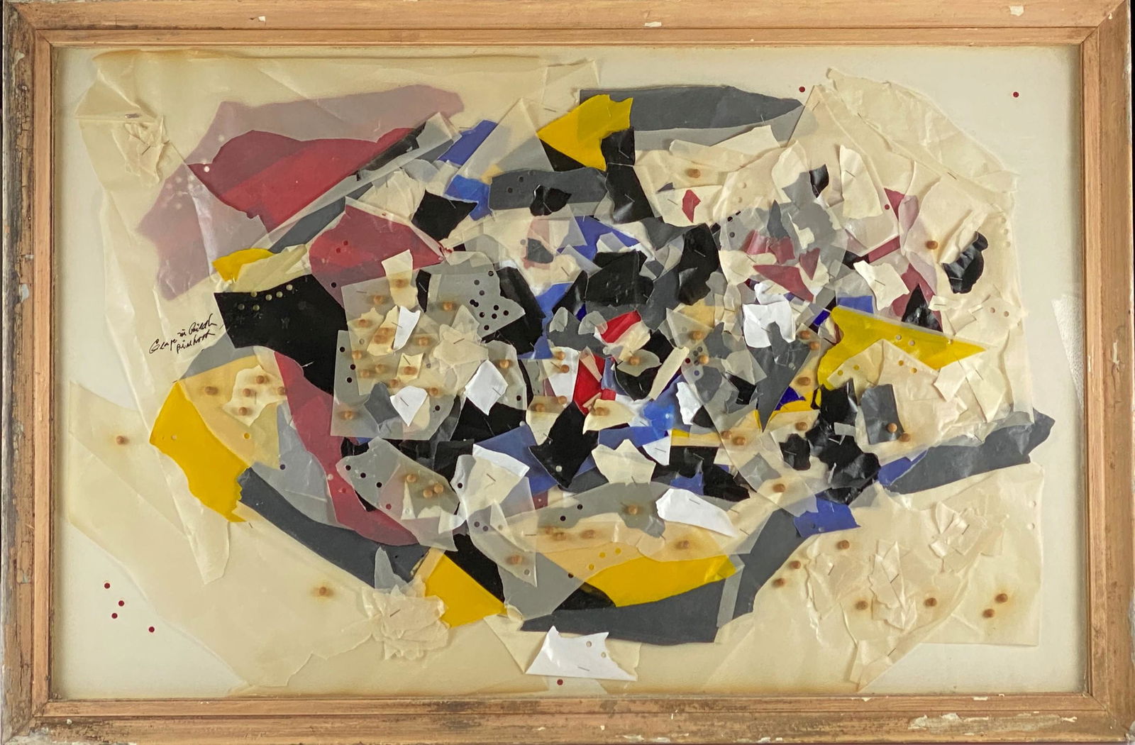 George Biddle (Mansfield, Ohio 1919-1959), An Abstract: 48" x 31.5" (framed)