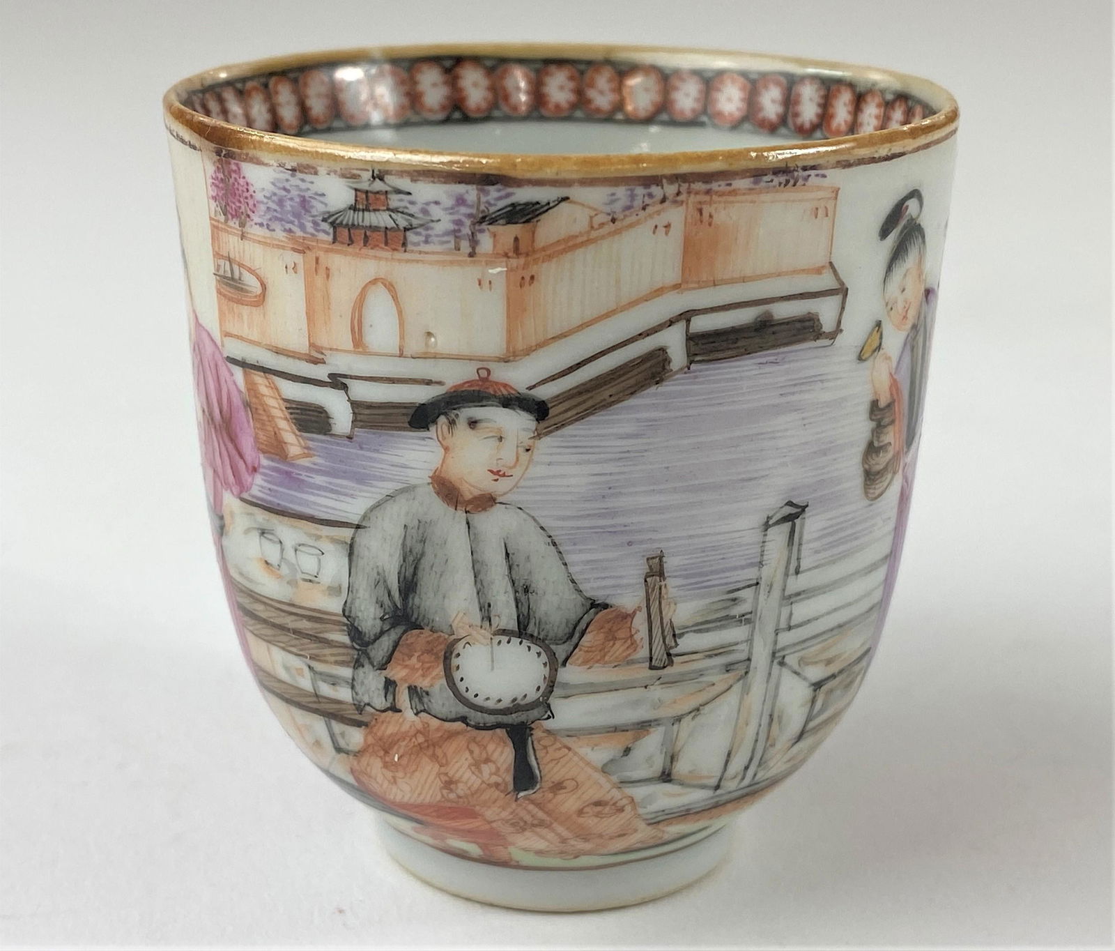 Chinese Export Teacup with Musical Scenes to Body (1 of 9)
