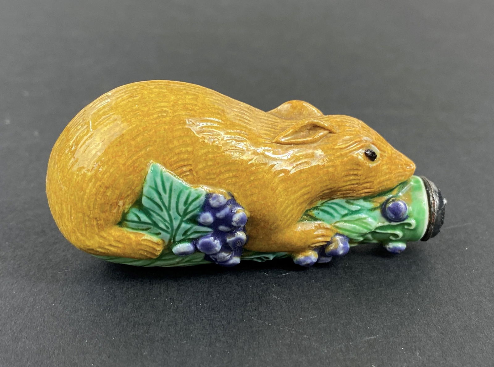Chinese Squirrel Form Porcelain Snuff Bottle (1 of 7)