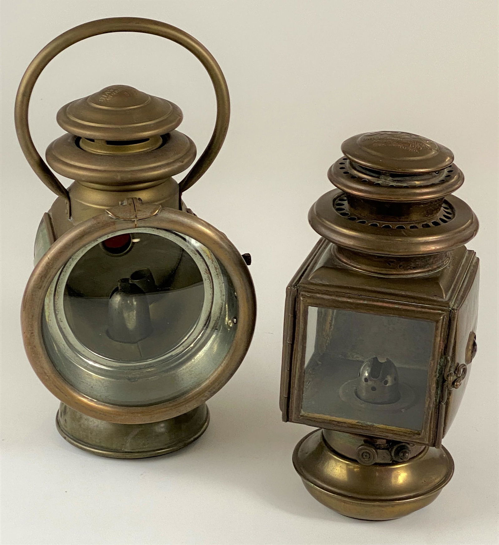 Antique brass car lamps deals
