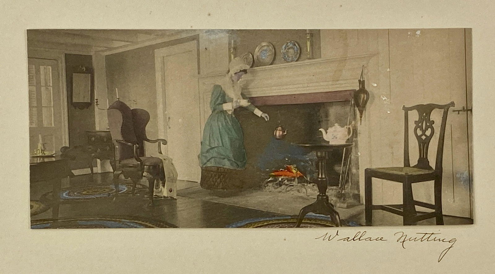 Wallace Nutting (American, 1861-1941), "Tea Time" (1 of 3)