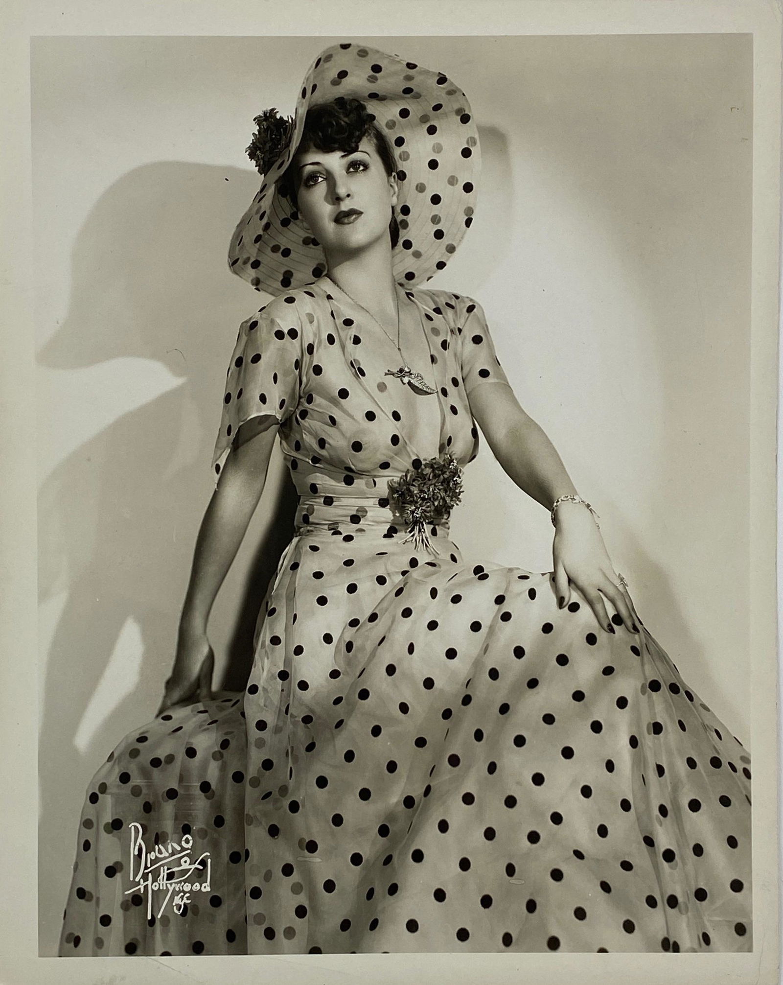 Bruno Bernard of Hollywood: Gypsy Rose Lee: Bruno Bernard of Hollywood: Gypsy Rose Lee Bruno Bernard of Hollywood: Gypsy Rose Lee / Ziegfield Follies, Winter Garden.Silver Gelatin Photograph, September 1936, Culver Pictures; 9.5" ht. x 7.5" wd.