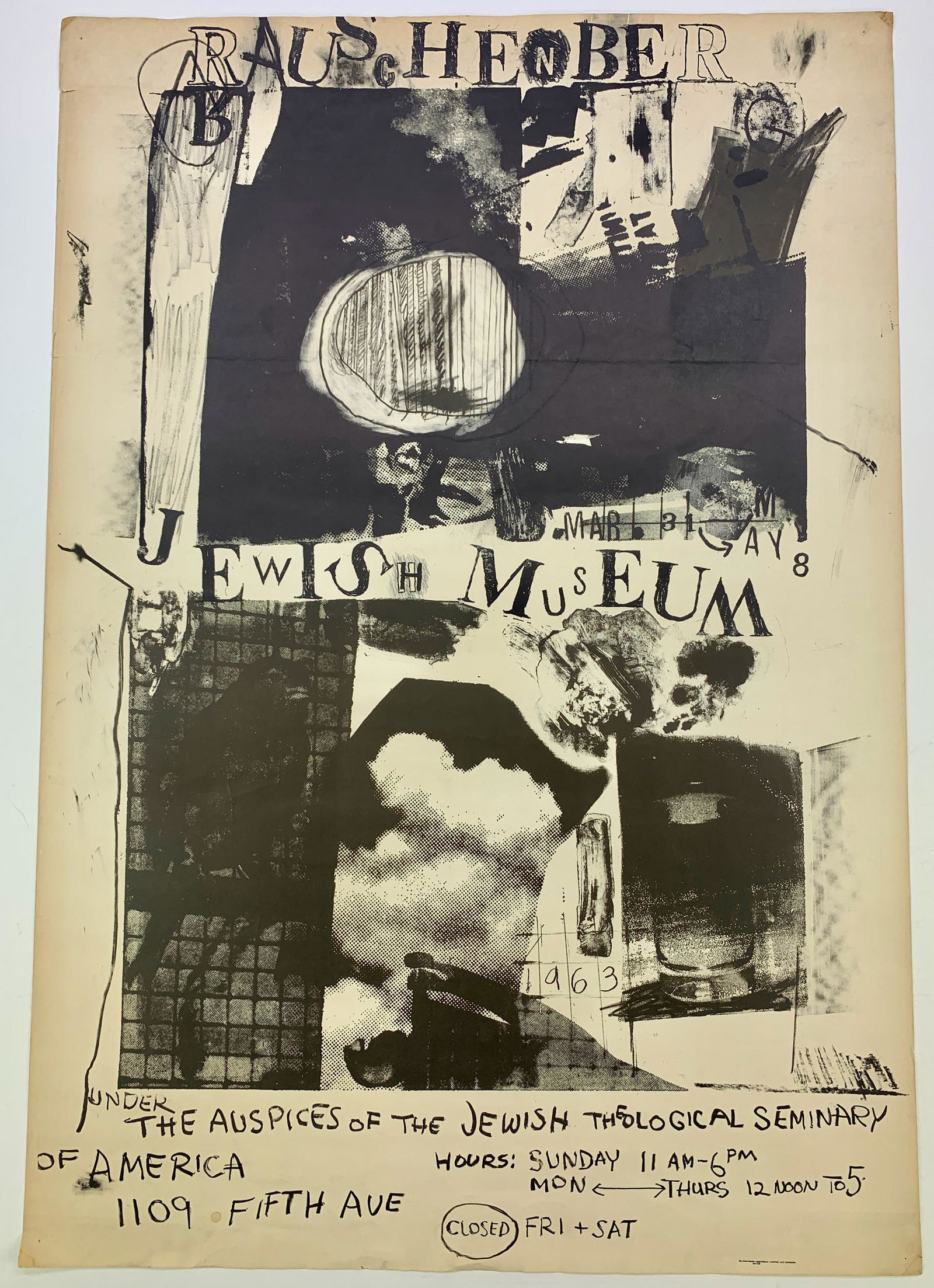 "Jewish Museum" Offset Litho After Rauschenberg (1 of 5)