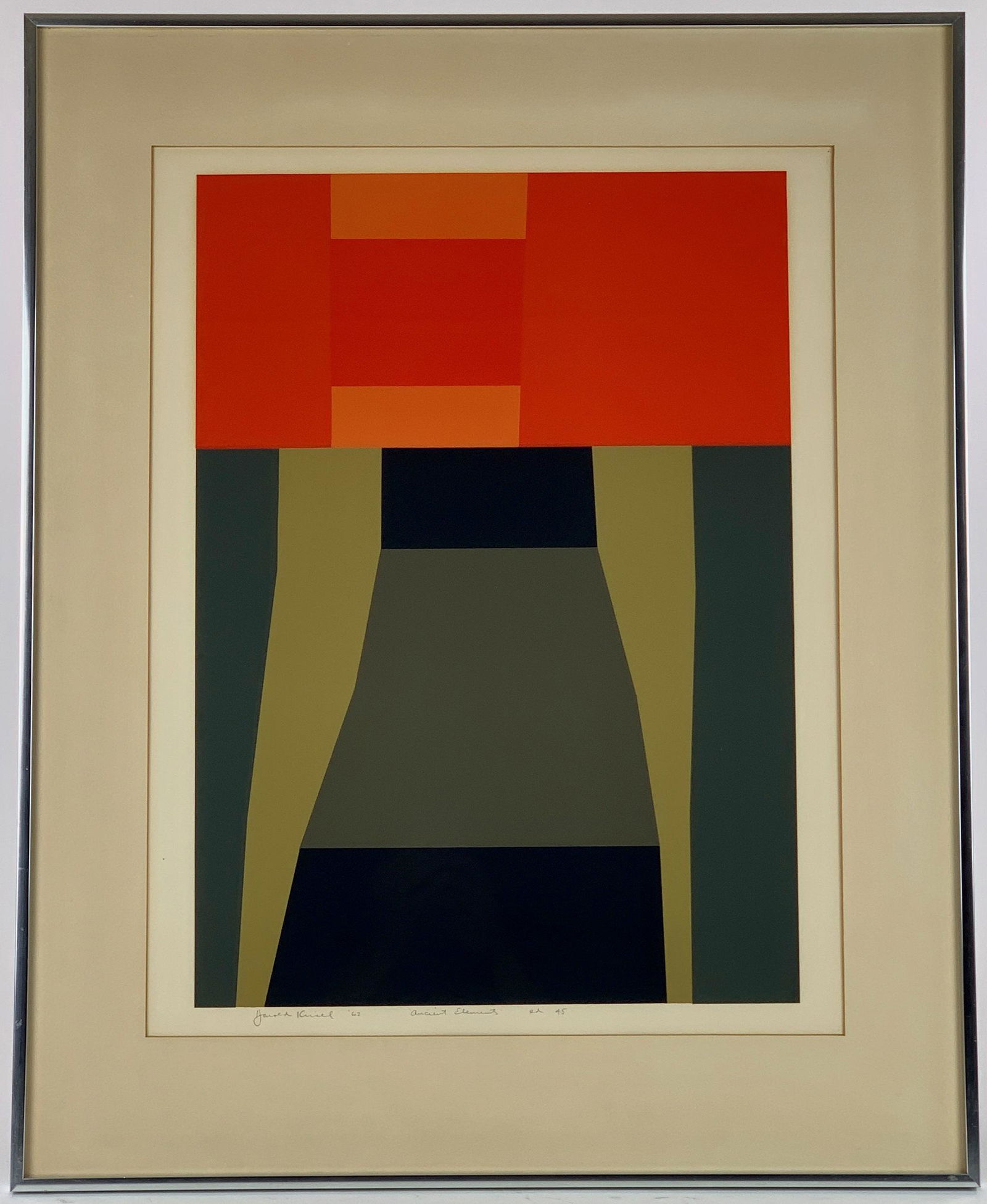 "Ancient Elements" Silkscreen by Harold Krisel (1 of 4)