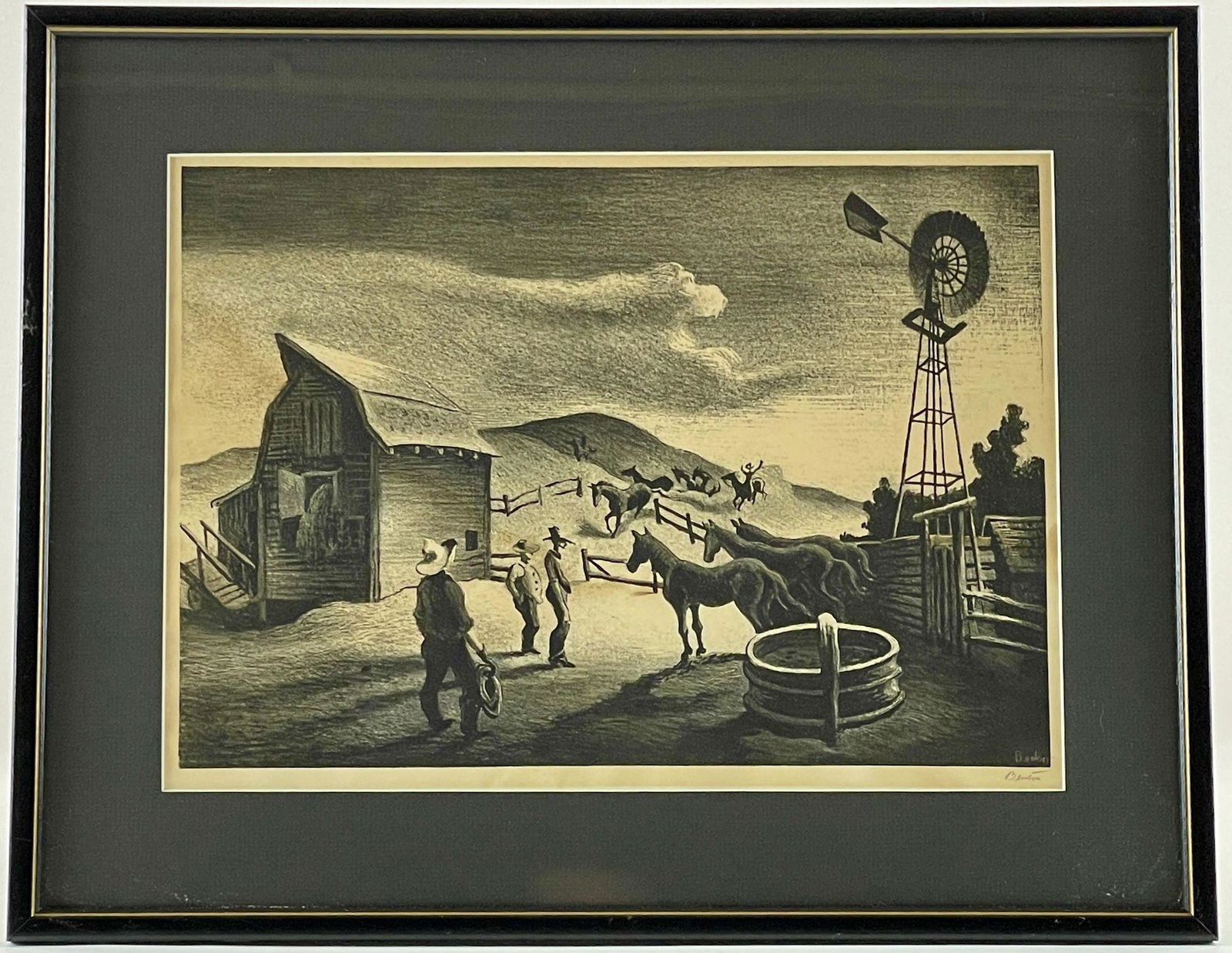 "The Corral" by Thomas Hart Benton (1 of 5)