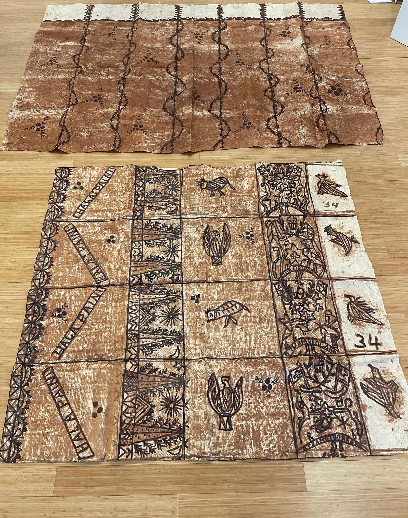 Monumental Sized Hawaiian Tapa Cloth (1 of 2)