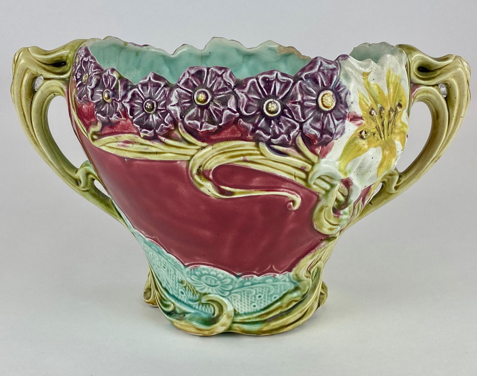Frie Onnaing French Majolica Planter (1 of 6)