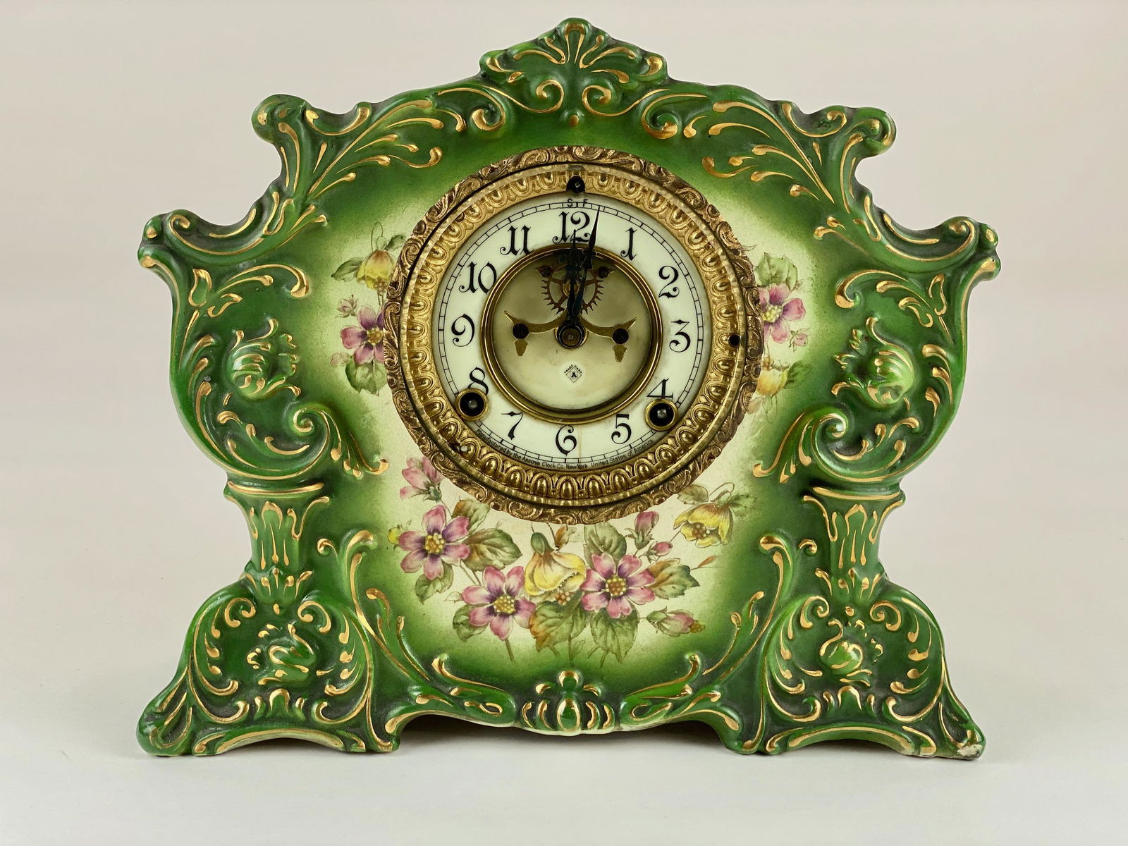 An Ansonia "Radius" Porcelain Clock (1 of 7)