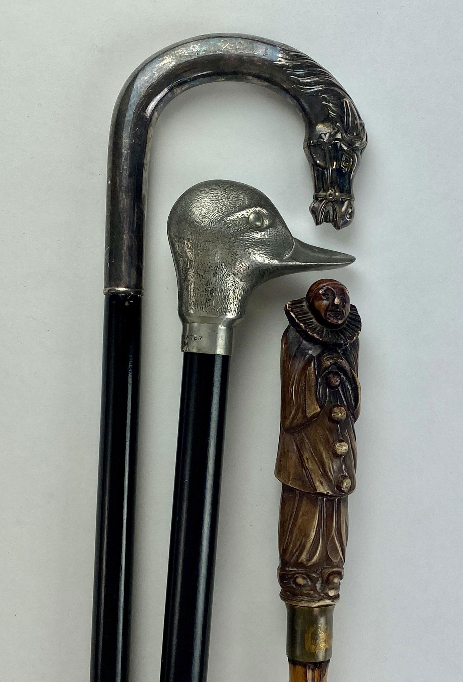 Three Figural Handled Canes (1 of 6)