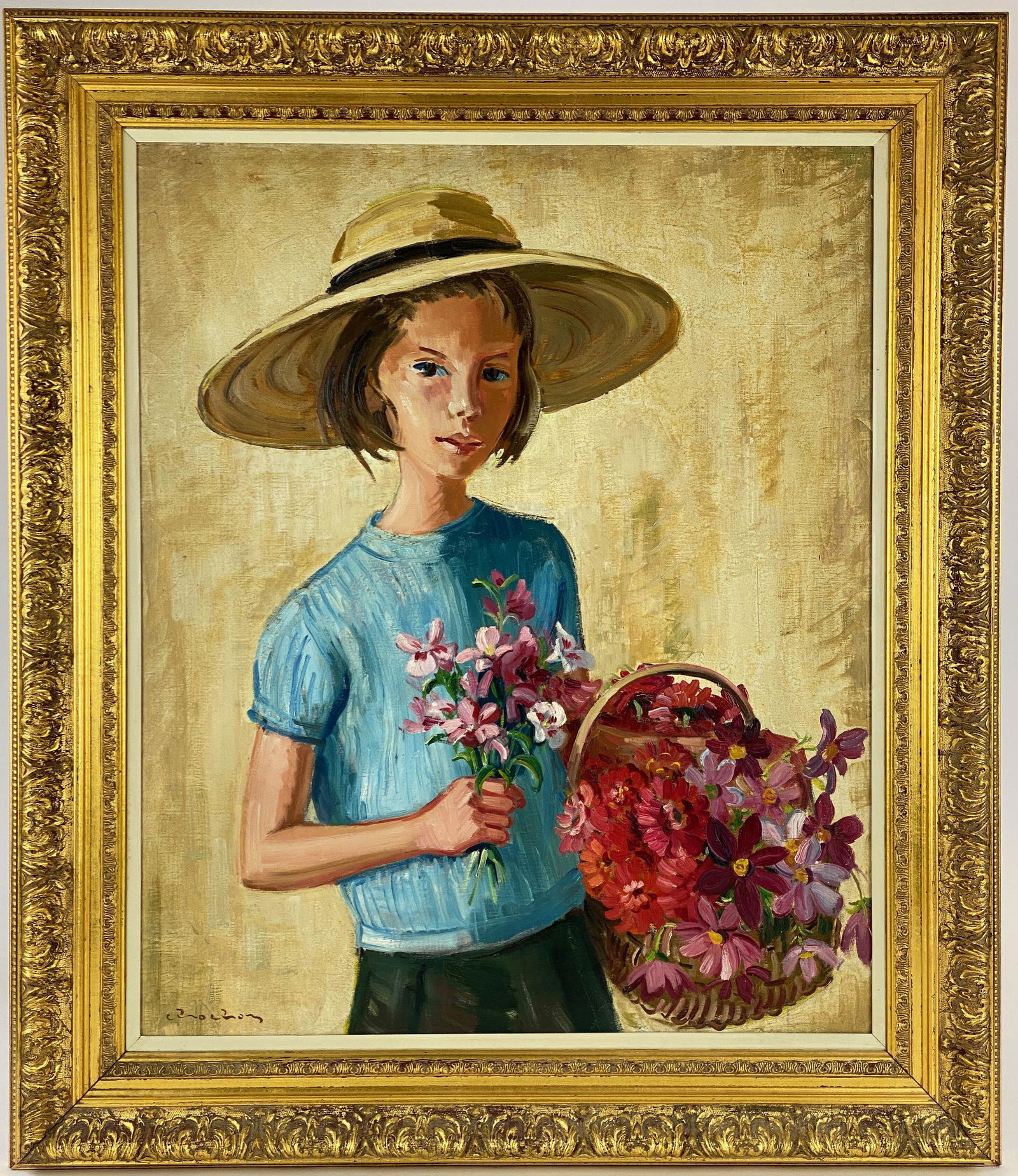 "Jeune Bouquetiere" by Andre Chochon (1 of 8)