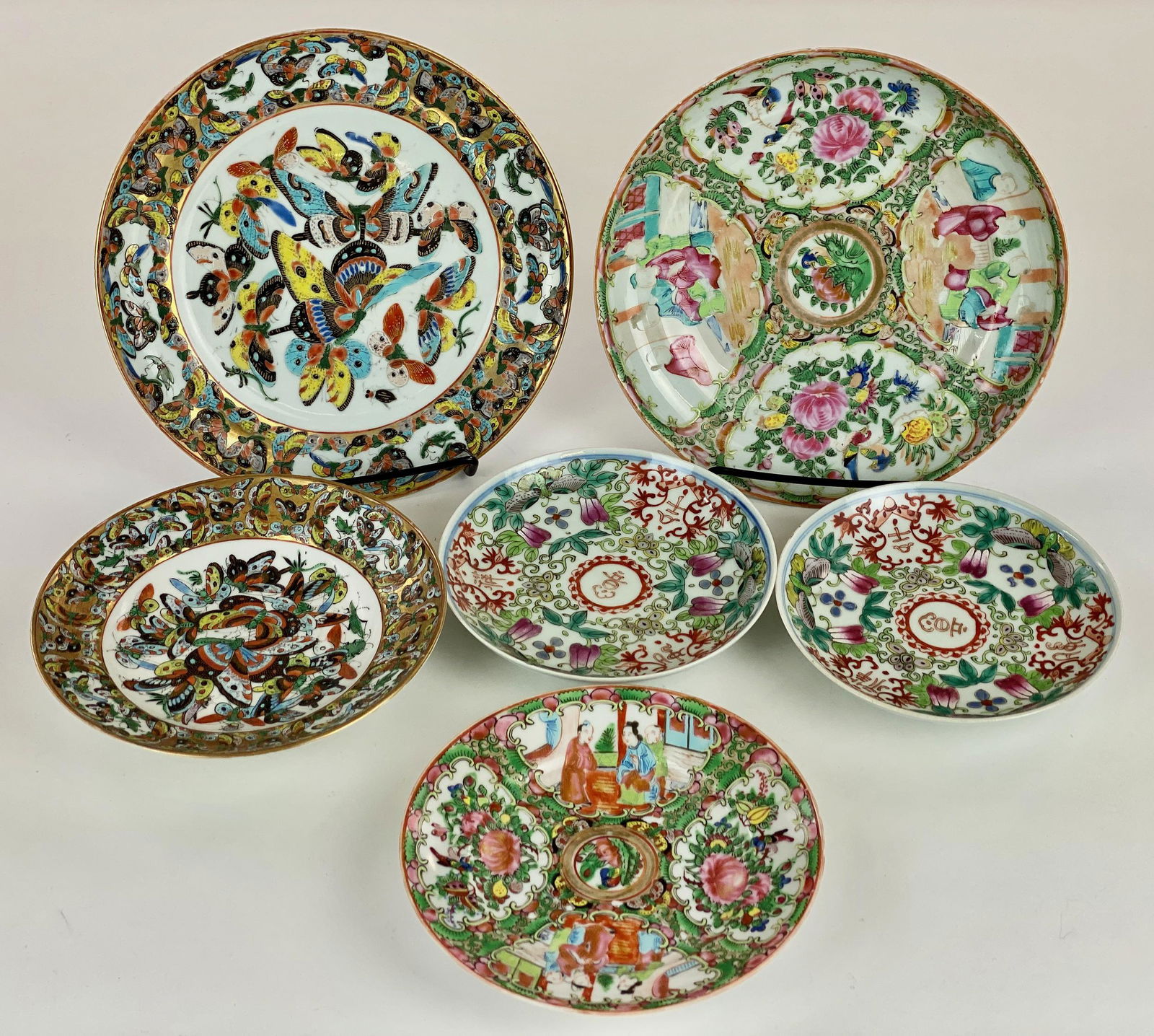 Chinese Butterfly, Rose Medallion, Famille Rose (1 of 8)