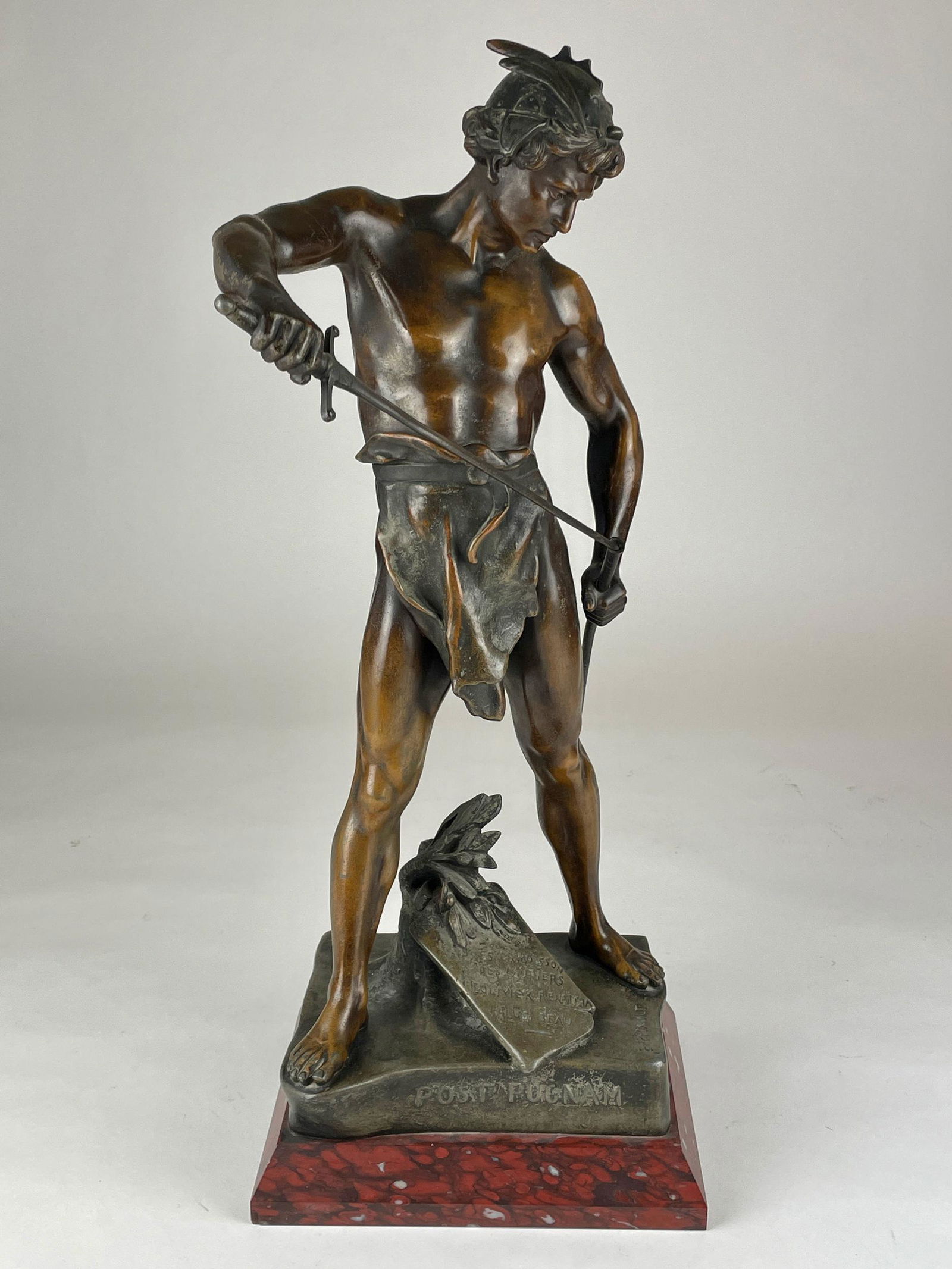 Emile Picault Spelter Sculpture on Marble Base (1 of 9)