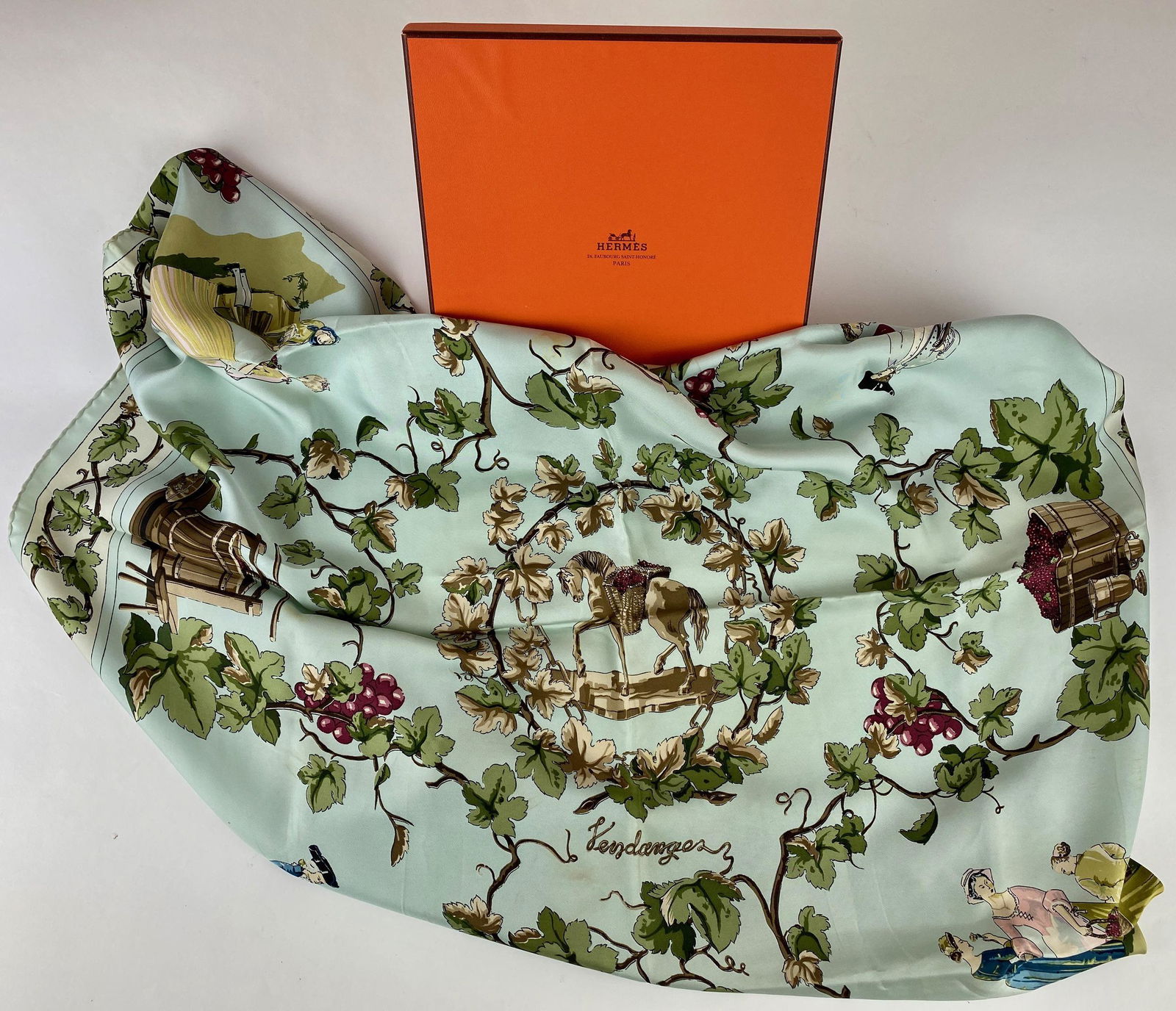Hermes Silk Scarf in Original Box (1 of 8)