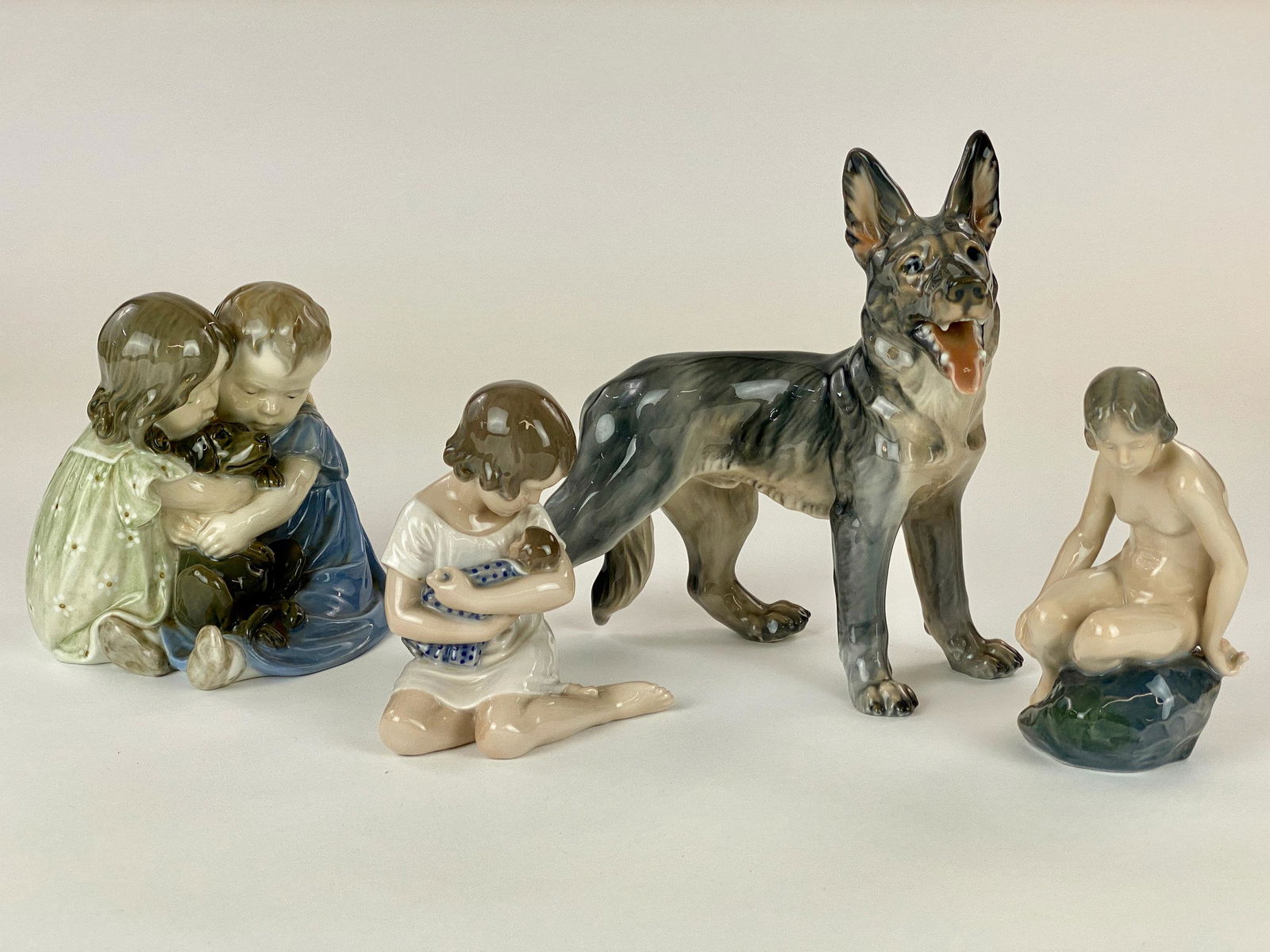 Four Royal Copenhagen Porcelain Figures (1 of 6)