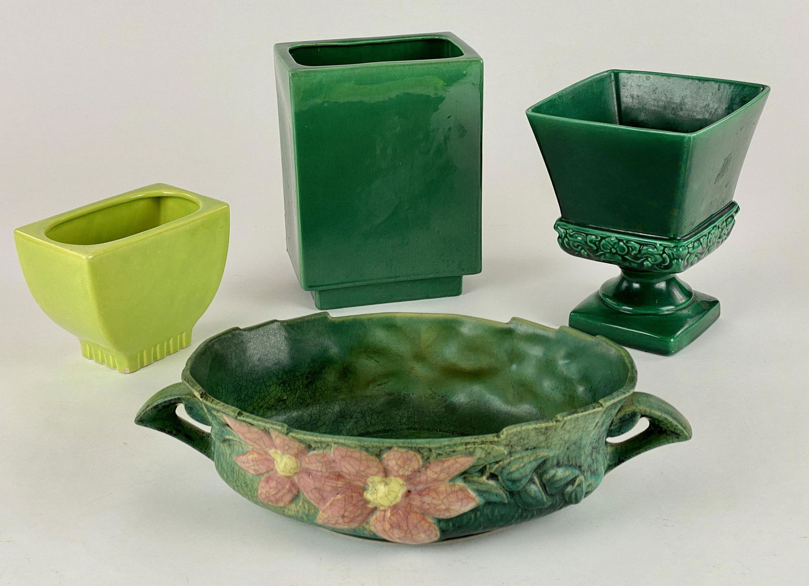 Collection of Pottery with one Roseville Vessel (1 of 8)