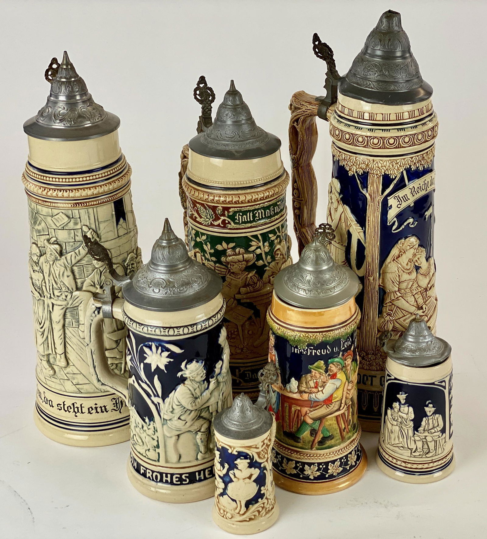 Collection of Early 20th Century German Steins (1 of 9)