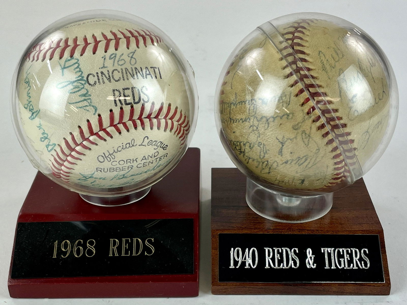 1964 and 1968 Cincinnati Reds Team Signed Balls (1 of 4)