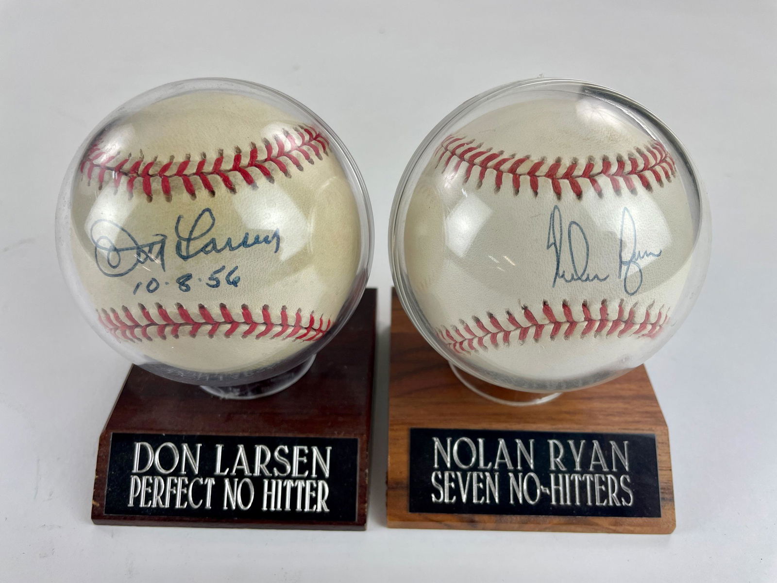 Nolan Ryan and Don Larson Signed Baseballs (1 of 4)
