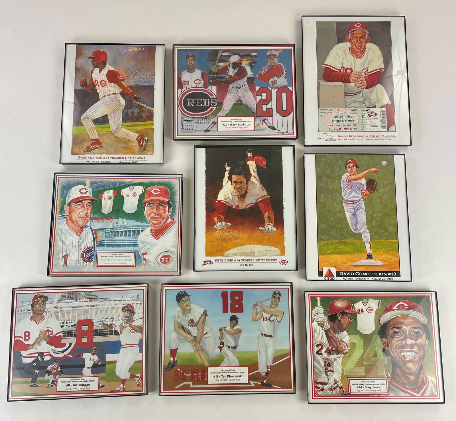 Group of Cincinnati Reds Commemorative Prints (1 of 1)