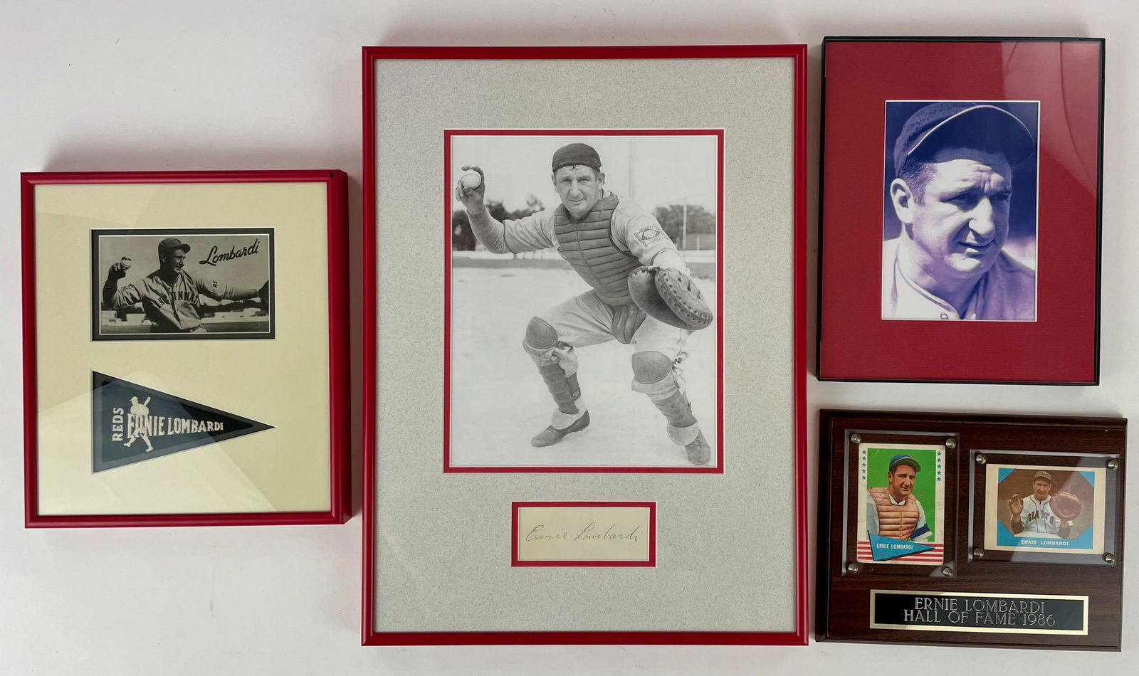 Ernie Lombardi Autograph and Framed Items (1 of 3)