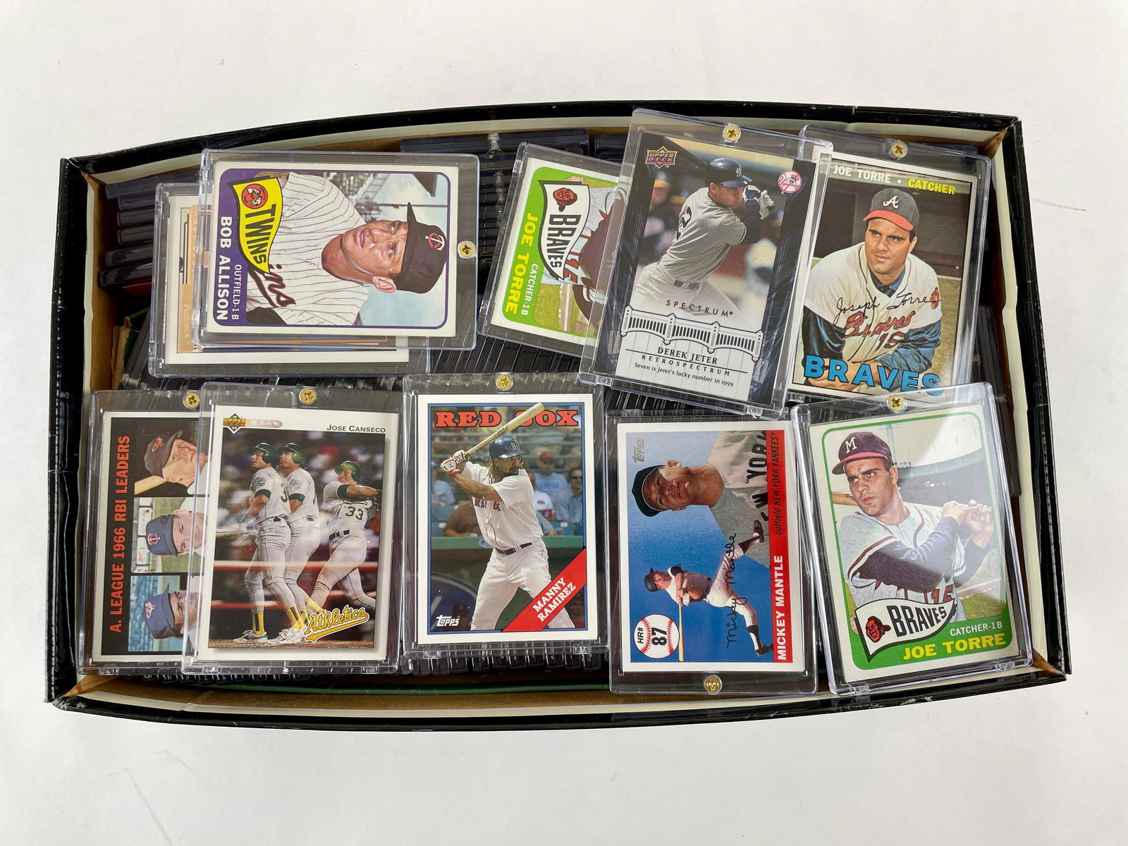 Cased Baseball Cards Spanning Decades (1 of 2)