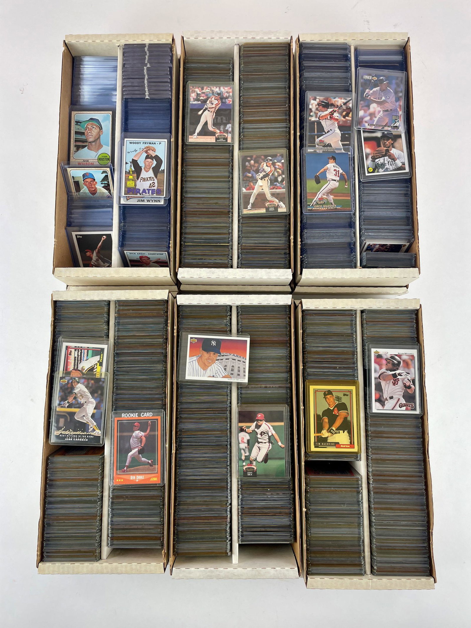 Six Boxes of Screw Cased Sports Cards (1 of 1)