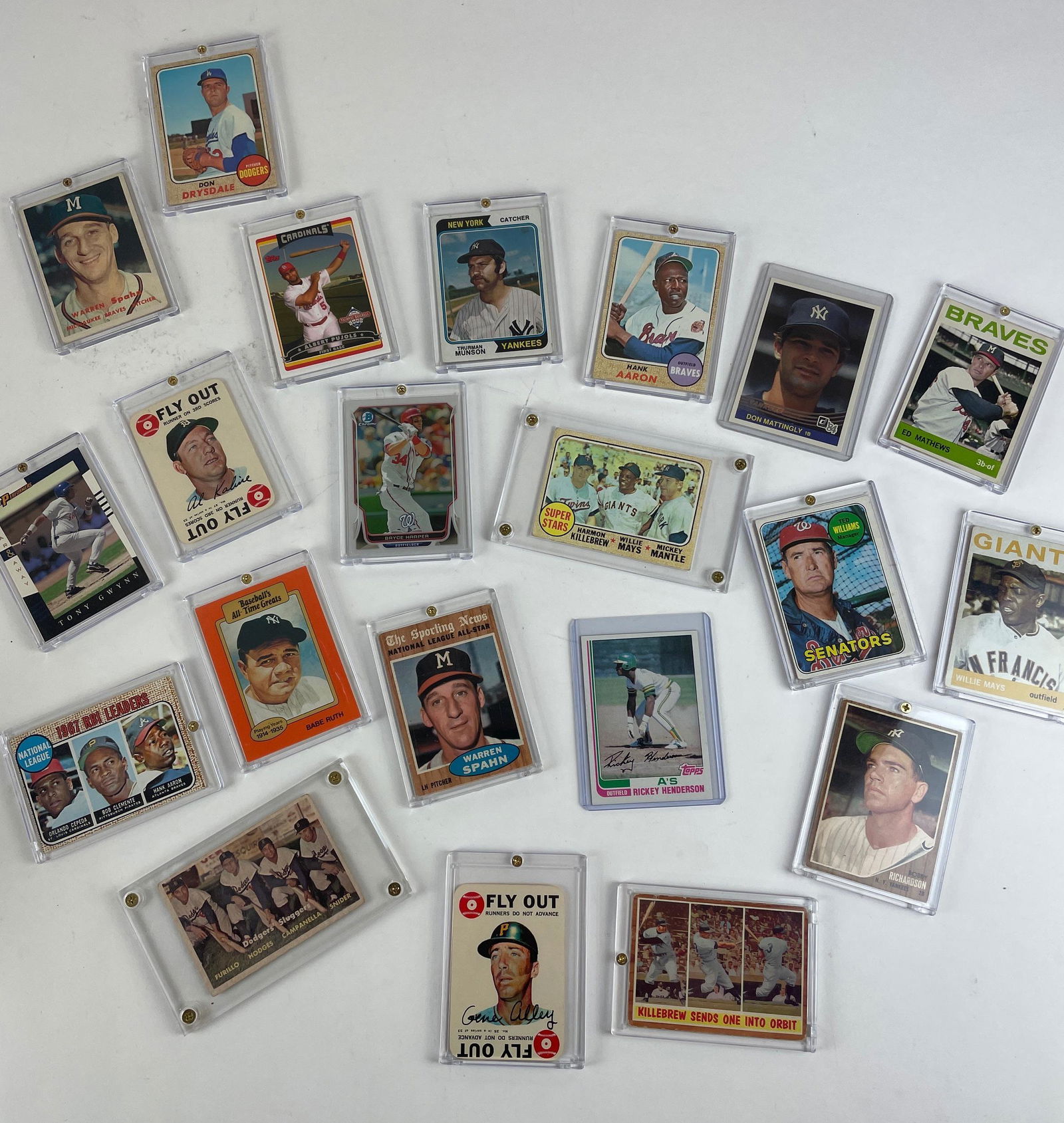 Large Collection of Cased Baseball Cards (1 of 2)