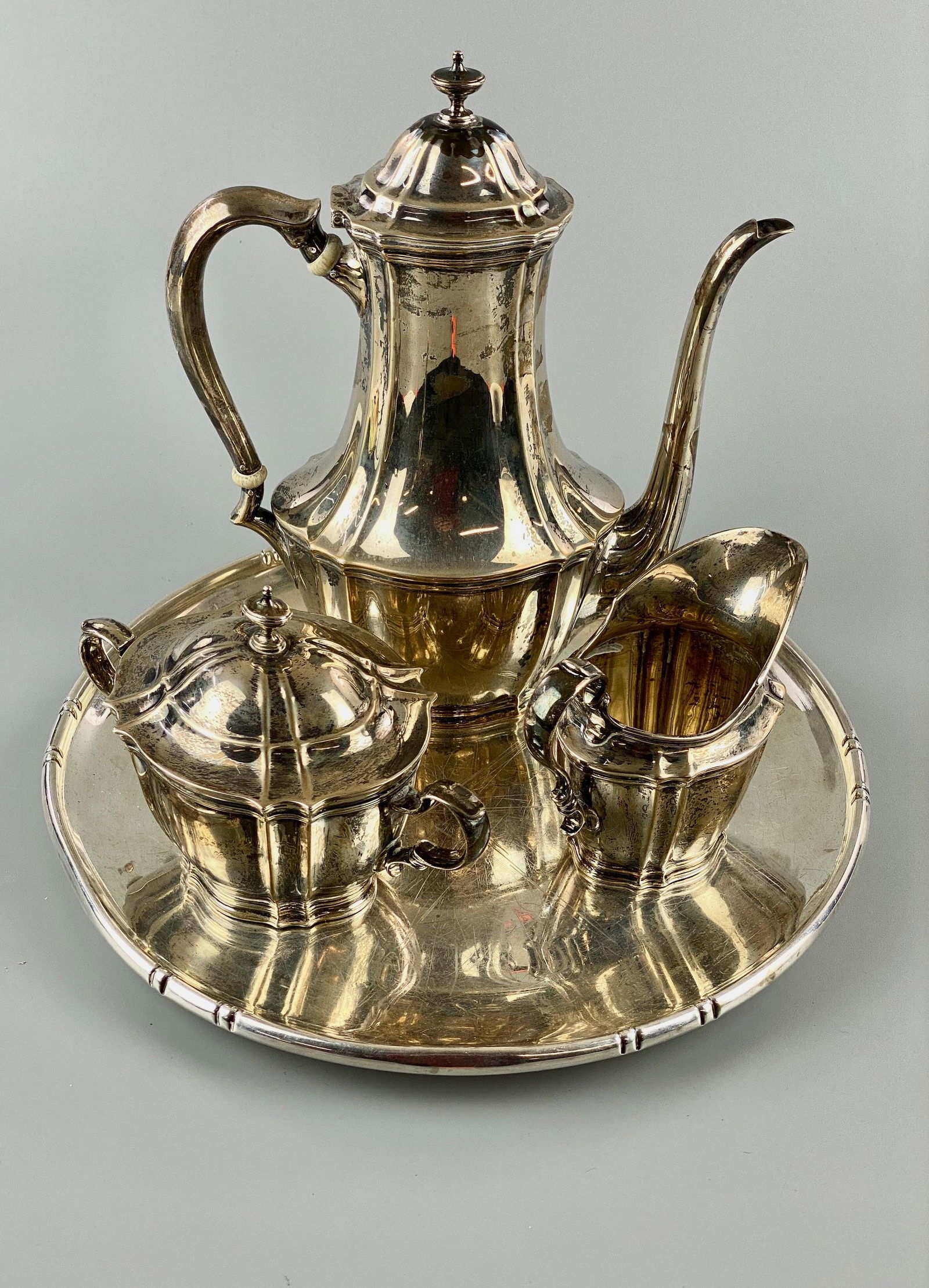 Tiffany Sterling Coffee Service on Sterling Tray (1 of 11)