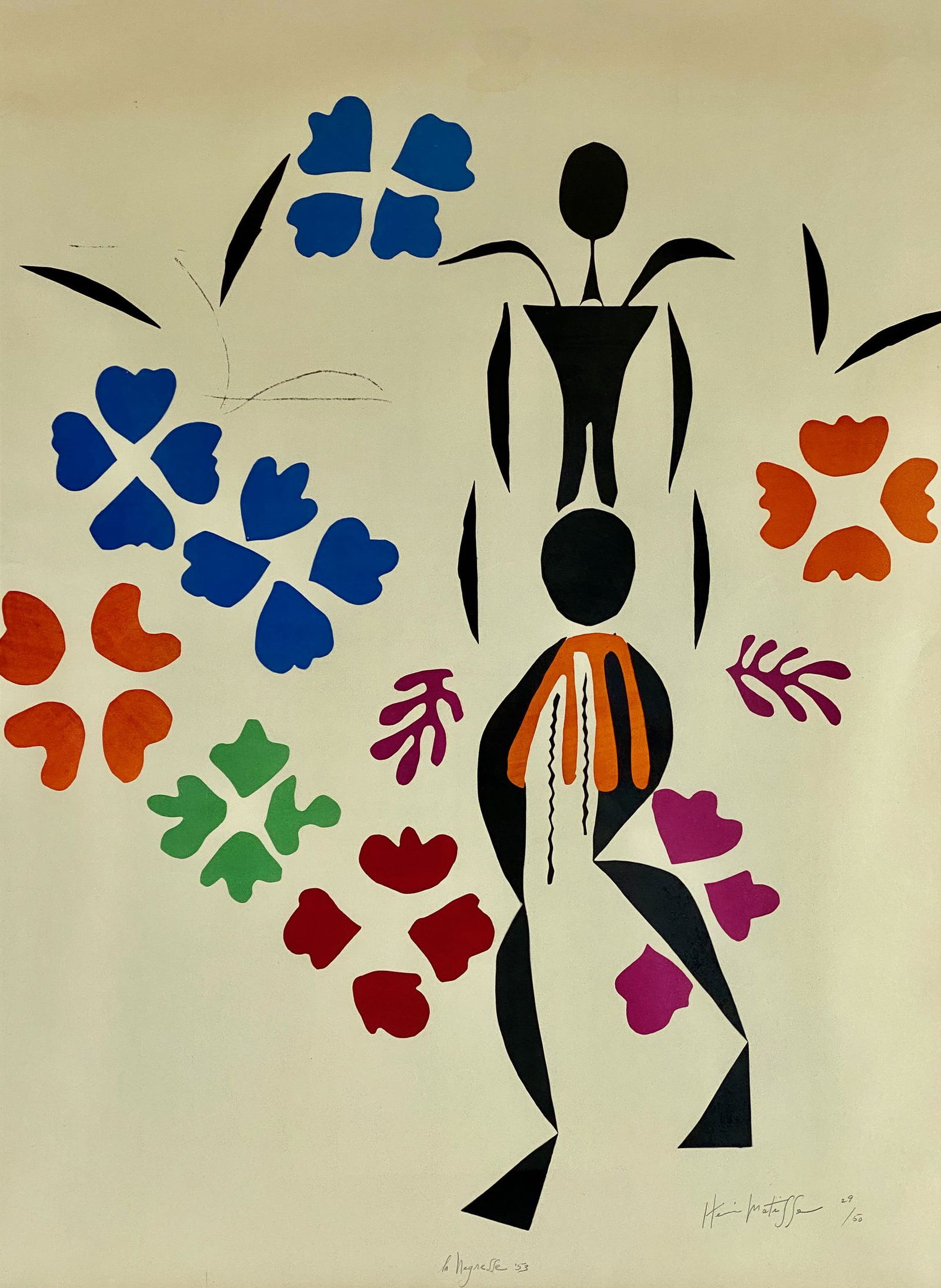 Henri Matisse, "La Negresse" Signed Lithograph (1 of 5)